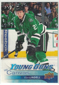 2016-17 Upper Deck UD CANVAS #C93 Esa Lindell Stars Young Guns RC