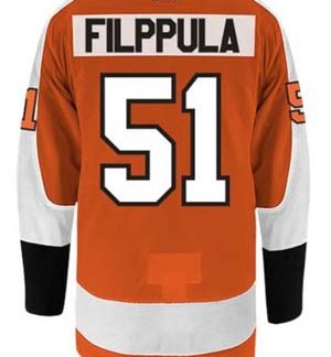Philadelphia Flyers Team Color,  Valtteri Filppula #51  ADIDAS AUTHENTIC CUSTOMIZED
