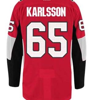 Ottawa Senators Team Color,  Erik Karlsson #65  ADIDAS AUTHENTIC CUSTOMIZED