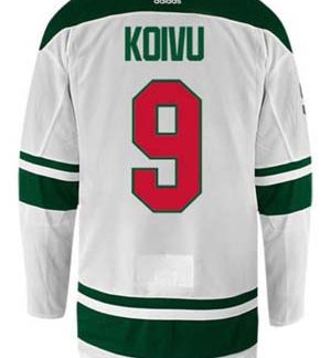 Minnesota Wild Away,  Mikko Koivu #9  ADIDAS AUTHENTIC CUSTOMIZED