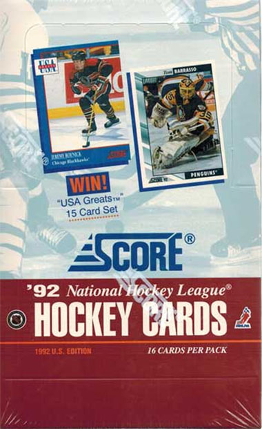 1992-93 Score Hockey Hobby Laatikko