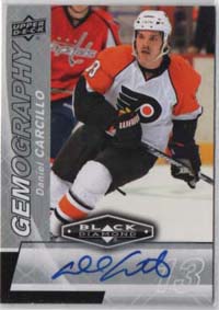 2010-11 Black Diamond Hockey GEMORAPHY Autograph #G-DC Daniel Carcillo Flyers