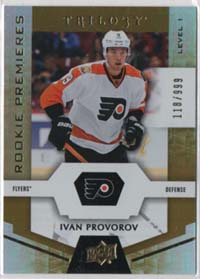 2016-17 Upper Deck Trilogy /999 #58 Ivan Provorov RC Flyers