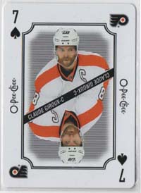 2016-17 O-Pee-Chee Playing Cards #7S Claude Giroux Flyers