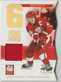 2011-12 Panini Elite Steve Yzerman 391/692 PRIME NUMBERS #2
