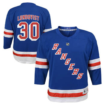 New York Rangers Lundqvist #30, NHL Hockey Replica LASTEN (TARJOUS)