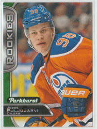 2016-17 Parkhurst EMERALD #384 Jesse Puljujarvi RC Oilers