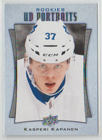 2016-17 Upper Deck  UD Portraits Rookies #P-69 Kasperi Kapanen Maple Leafs
