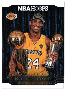 2017-18 NBA Hoops CAREER TRIBUTE #296 Kobe Bryant Lakers