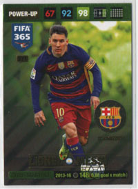 2017 Panini FIFA 365 GOAL MACHINES #371. Lionel Messi (FC Barcelona)