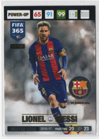 2017 FIFA 365 UpDate WINTER STAR #UE122.  Lionel Messi (FC Barcelona)
