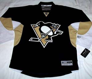 Pittsburg Penguins BLACK Jersey, Reebok Premier