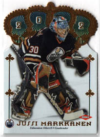 2001-02 Crown Royale /267 #160 Jussi Markkanen (G) Oilers RC