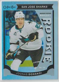 2015-16 O-Pee-Chee Rainbow Foil #U41 Joonas Donskoi RC Sharks