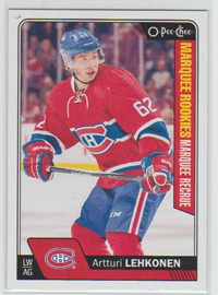 2016-17 O-Pee-Chee #677 Artturi Lehkonen RC MARQUEE ROOKIES