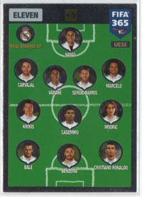 2017 Panini FIFA 365 ELEVEN UpDate #UE32.  Cristiano Ronaldo (Team Real Madrid CF)