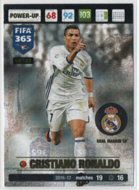 2017 Panini FIFA 365 UpDate WINTER STAR #UE123. Cristiano Ronaldo (Real Madrid CF)