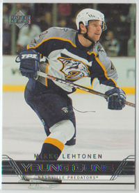 2006-07 Upper Deck #223 Mikko Lehtonen Predators Young Guns SP RC