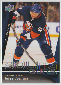 2009-10 Upper Deck #234 Jesse Joensuu Islanders Young Guns SP RC