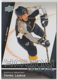 2009-10 Upper Deck #238 Teemu Laakso Predators Young Guns SP RC