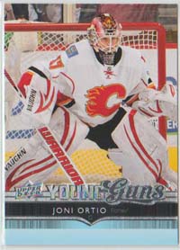 2014-15 Upper Deck #65 Joni Ortio (G) Flames Young Guns  SP RC