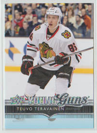 2014-15 Upper Deck #214 Teuvo Teräväinen Blackhawks Young Guns SP RC