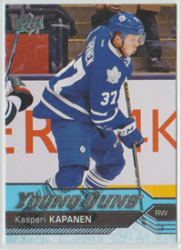 2016-17 Upper Deck Series 2 #452 Kasperi Kapanen Maple Leafs Young Guns SP RC