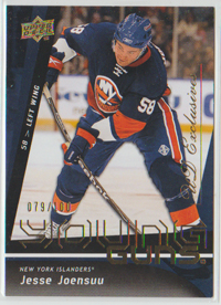 2009-10 Upper Deck #234 Jesse Joensuu Islanders /100 EXCLUSIVES Young Guns RC