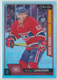 2016-17 O-Pee-Chee FOIL Silver #677 Artturi Lehkonen RC MARQUEE ROOKIES