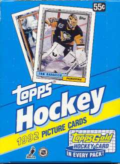1992-93 Topps NHL Hockey laatikko