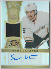 2013-14 Panini Select Prizm  AUTO-JERSEY 76/99 #263 Sami Vatanen RC Ducks