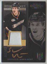 2013-14 Panini Contenders PATCH AUTOGRAPHS 038/100 #181 Sami Vatanen RC Ducks