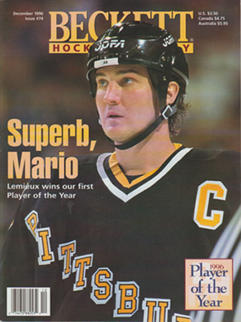 Beckett Hockey 1996 Dec. Mario Lemieux, Back Fleury