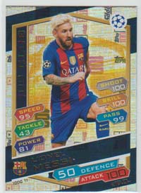 2016-17 Topps MA Champions League 100 CLUB #100C. Lionel Messi (FC Barcelona)