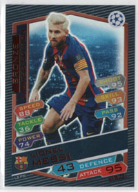 2016-17 Topps MA Champions League BRONZE LIMITED EDITION #LE2  Lionel Messi (FC Barcelona)