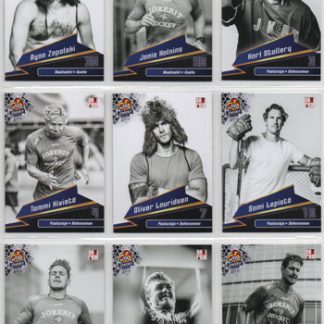 2018-19 Jokerit KHL Black & White Team Set #B&W-001 Ryan Zaposki (G) Jokerit