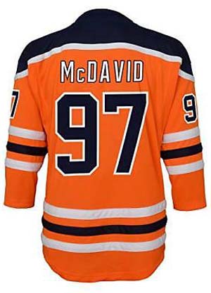 Edmonton Oilers McDavid #97, Team Color LASTEN (UUTUUS)
