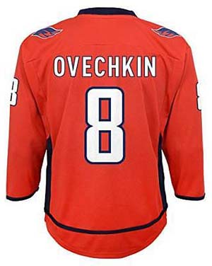 Washington Capitals Alex Ovechkin # 8, Team Color LASTEN (UUTUUS)
