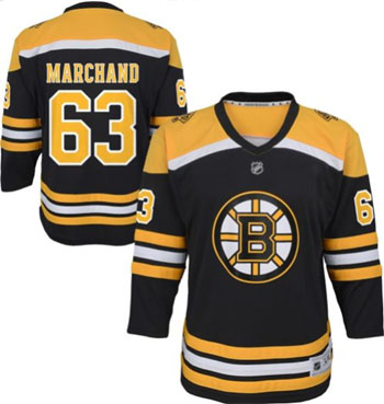 Boston Bruins Marchand #63, Team Color LASTEN (UUTUUS)