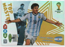 2014 Panini FIFA World Cup Brasil  TOP MASTER Lionel Messi (Argentina)