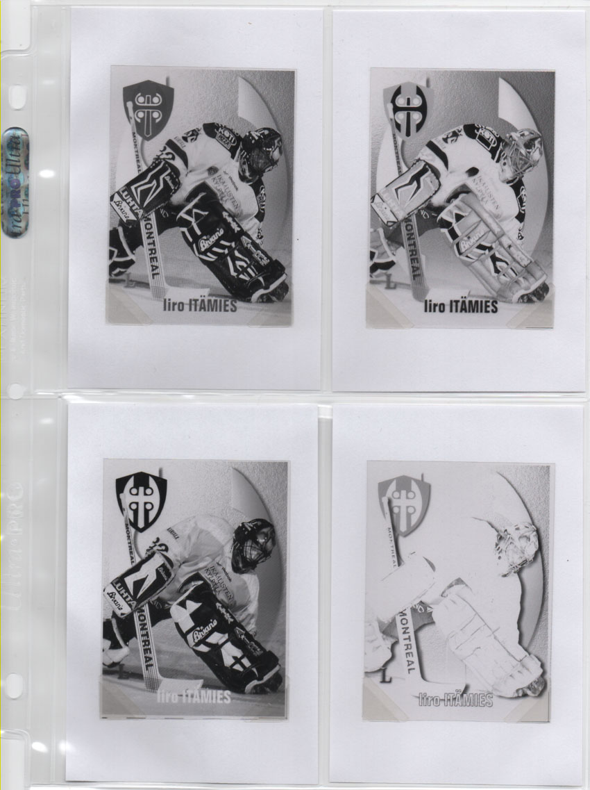 1999 Cardset Iiro Itämies (G) Tappara 1/1 Print Film