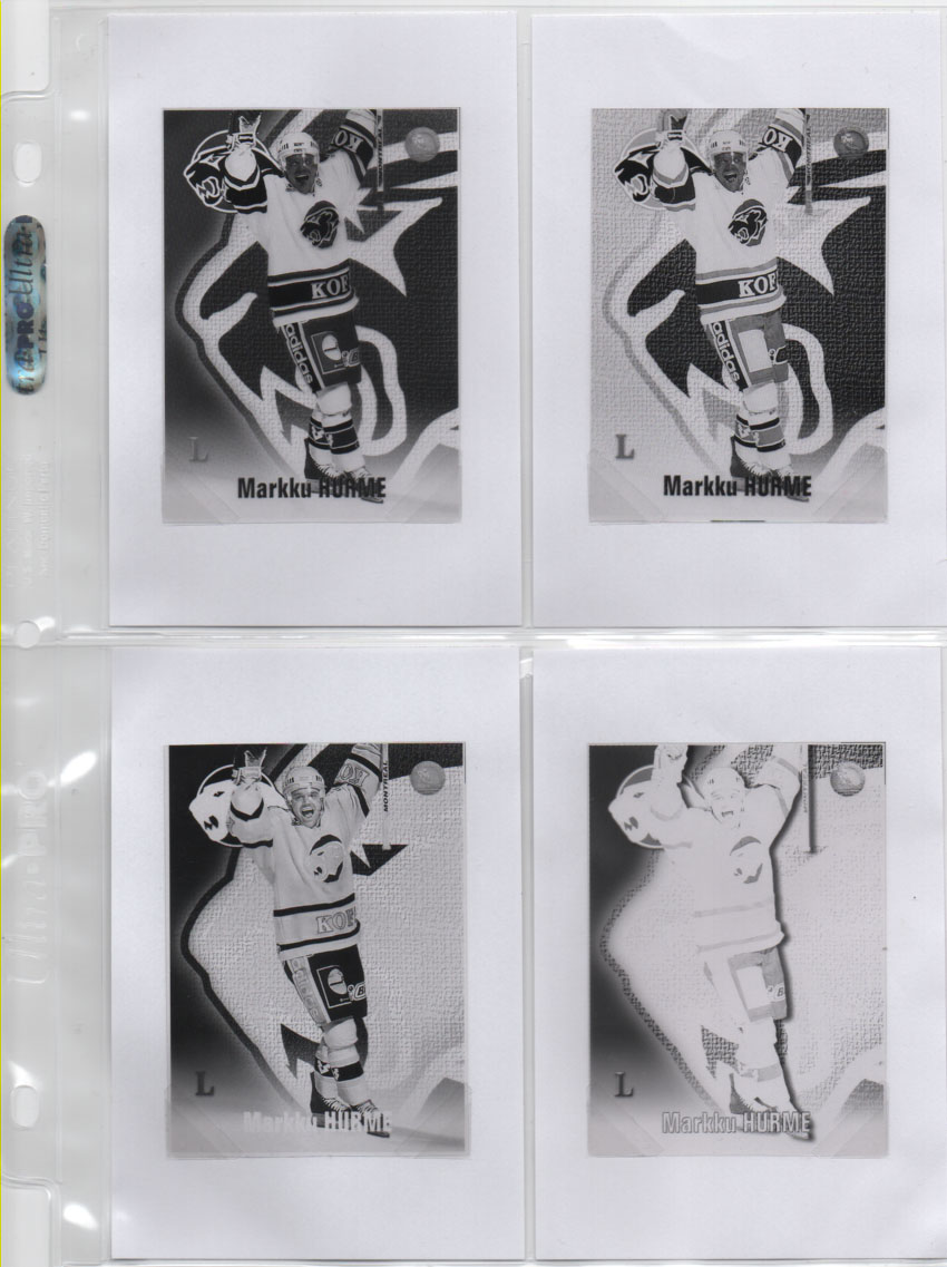 1999 Cardset Markku Hurme HIFK 1/1 Print Film
