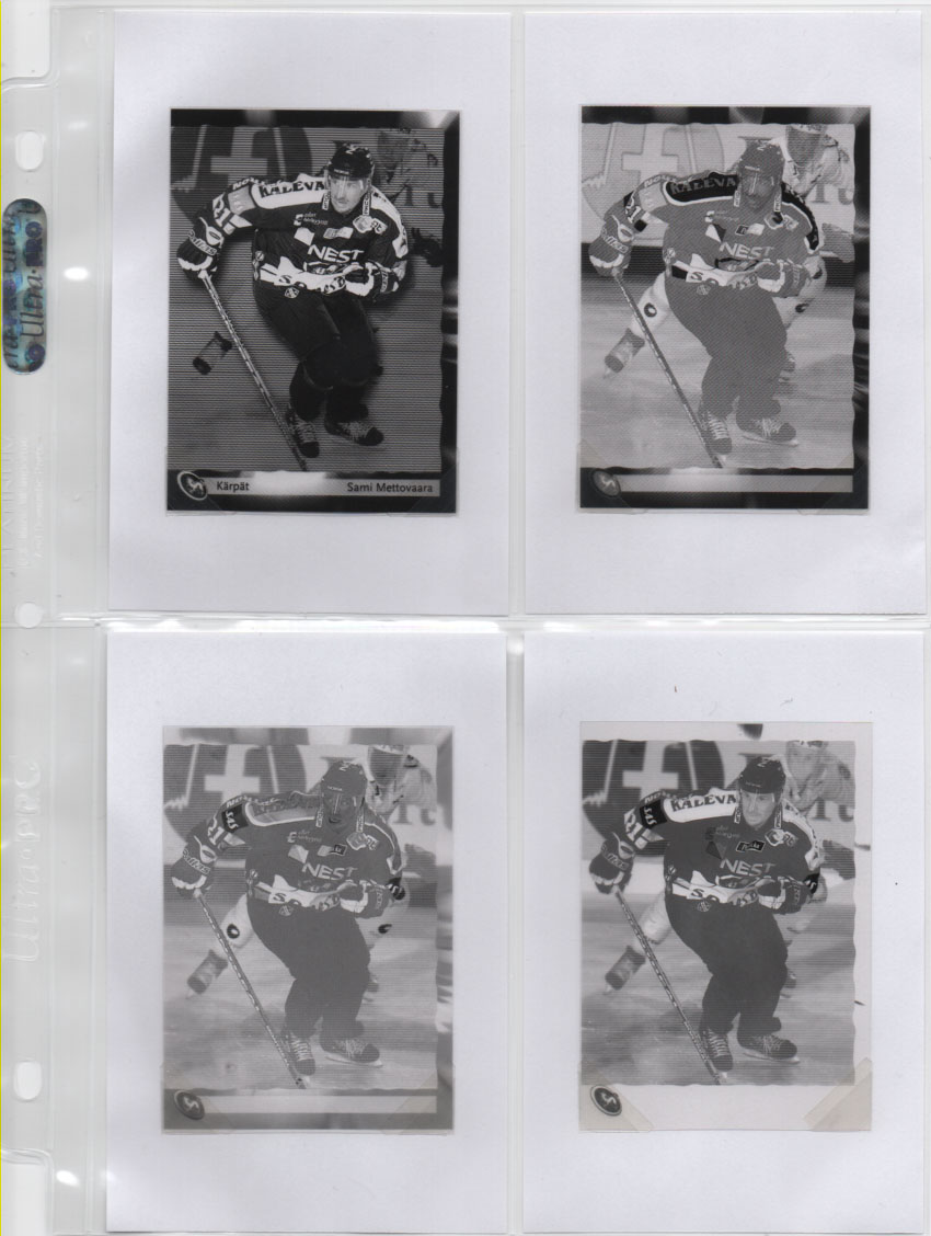 2002-03 Cardset Sami Mettovaara Kärpät 1/1 Print Film