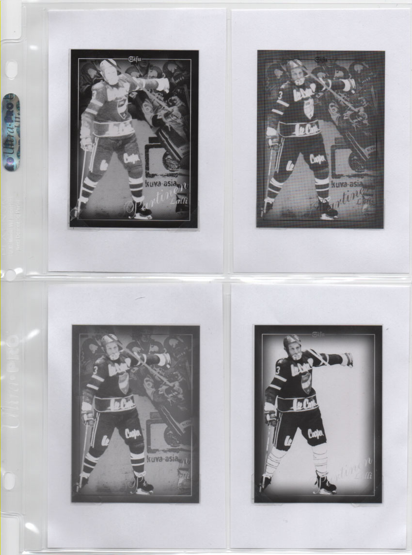 1996-97 Sisu Red Line Lalli Partinen HIFK 1/1 Print Film JÄÄKIEKKOLEIJONA #191