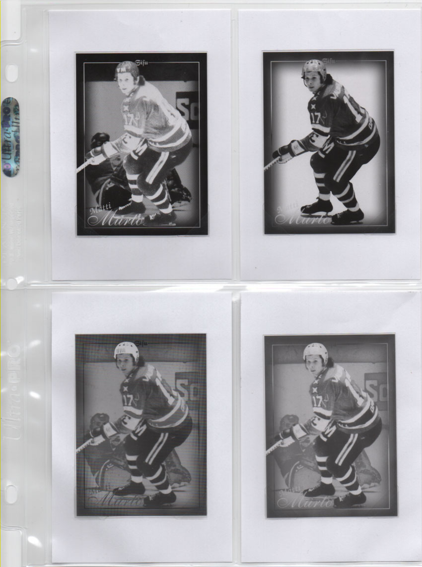 1996-97 Sisu Red Line Matti Murto HIFK 1/1 Print Film JÄÄKIEKKOLEIJONA #197