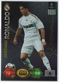 2009-10 Panini Super Strikes Champions League CHAMPION Cristiano Ronaldo (Real Madrid CF)