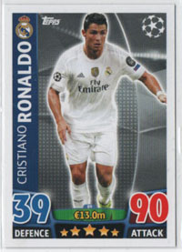 2015-16 Topps MA Champions League #89 Cristiano Ronaldo (Real Madrid CF)