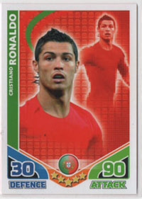 2010 Topps MA World Cup STAR PLAYER Cristiano Ronaldo (Portugal)