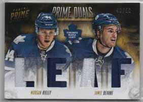 2013-14 Panini Prime DUALS 40/50 Morgan Reilly - Jamie Devane Toronto Maple Leafs #D-RD