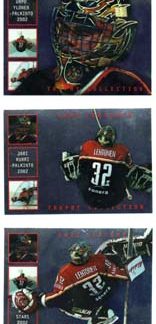 2002-03 Cardset Kari Lehtonen TROPHY COLLECTION FOIL (3 kpl) Erikoiskortti Setti